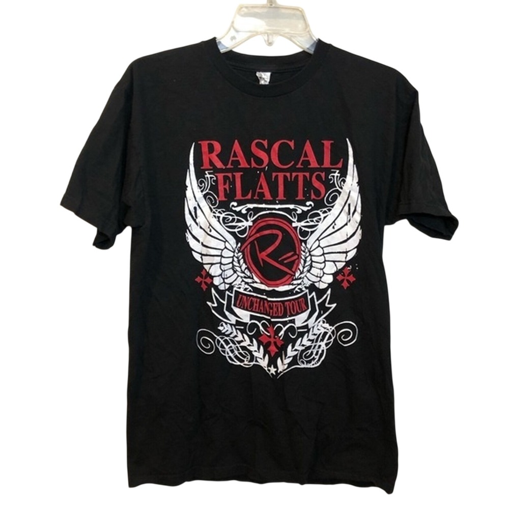 Rascal Flatts Unchanged Tour 2012 T Shirt Mens Medium Black Country Band Tee